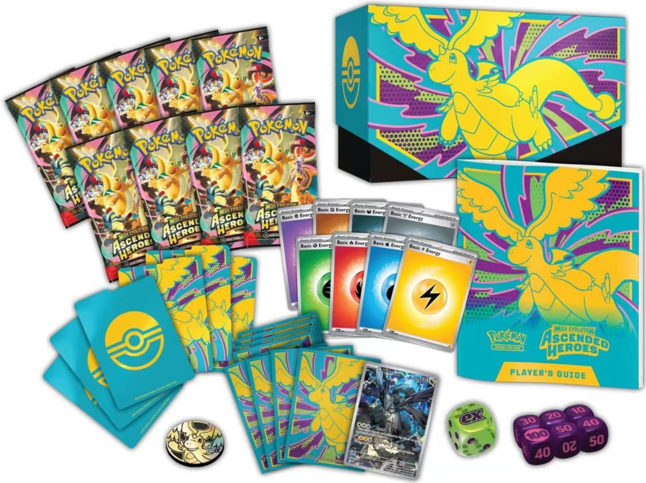 Pokemon TCG card game English ver. – Mega Evolution-Ascended Heroes Elite Trainer Box – ME2.5 ETB